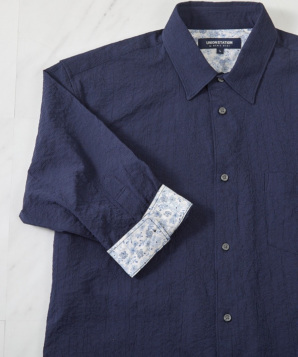 ストレッチワッシャー七分袖シャツ＜ハンドウォッシャブル・UVカット・抗菌＞ 詳細画像 22