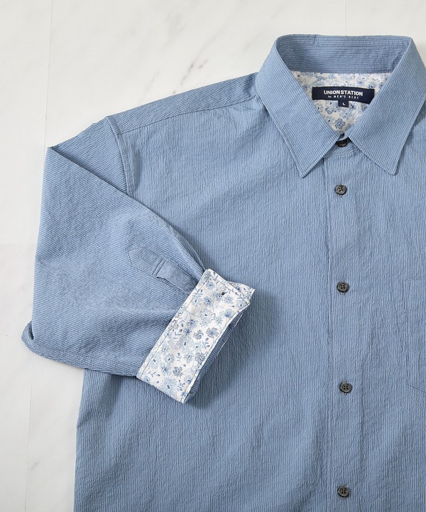 ストレッチワッシャー七分袖シャツ＜ハンドウォッシャブル・UVカット・抗菌＞ 詳細画像 24