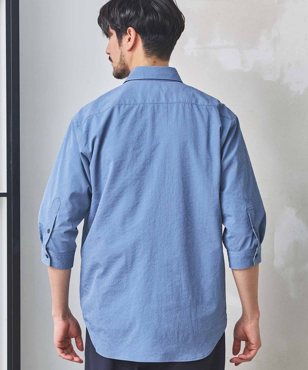 ストレッチワッシャー七分袖シャツ＜ハンドウォッシャブル・UVカット・抗菌＞ 詳細画像 9