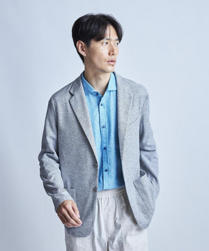 【洗える】ハニカムMIXテーラードジャケット