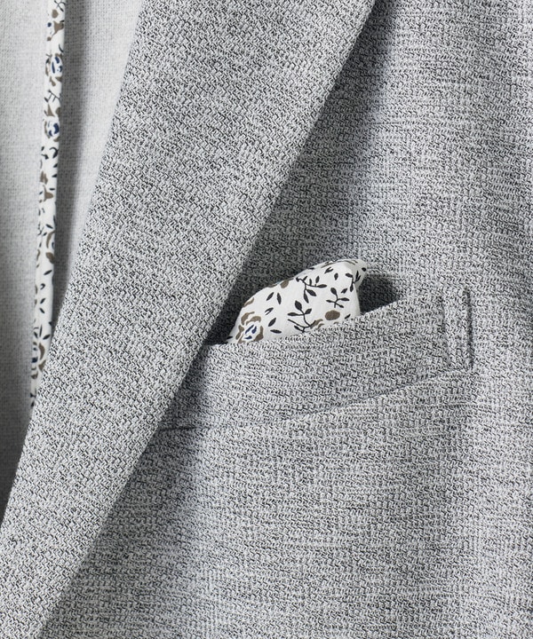 〈洗える〉ハニカムMIXテーラードジャケット 詳細画像 14