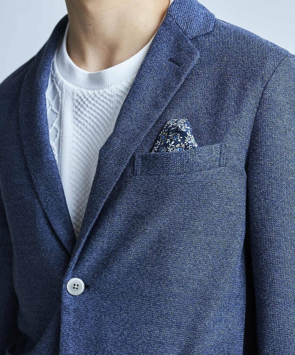 〈洗える〉ハニカムMIXテーラードジャケット 詳細画像 9
