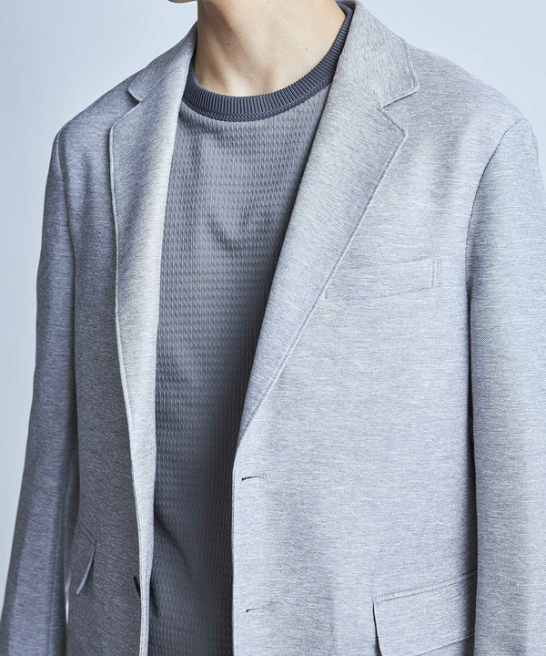【セットアップ対応】カラミ織りテーラードジャケット〈通気性〉 詳細画像 11