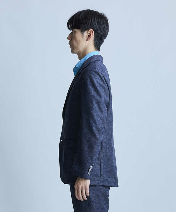 カラミ織りテーラードジャケット 詳細画像 2