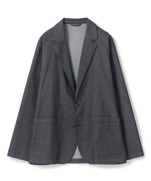 メッシュデニムジャケット〈ストレッチ・軽量・ハンドウォッシャブル・通気性〉