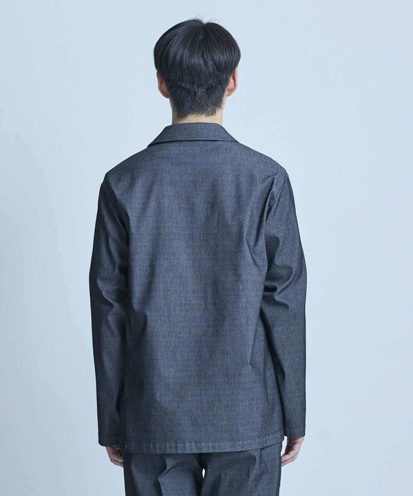 メッシュデニムジャケット〈ストレッチ・軽量・ハンドウォッシャブル・通気性〉 詳細画像 11