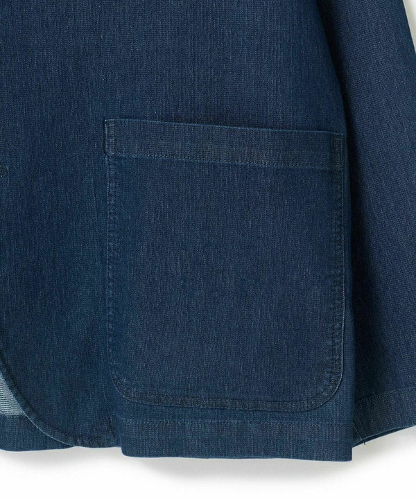 メッシュデニムジャケット〈ストレッチ・軽量・ハンドウォッシャブル・通気性〉 詳細画像 19