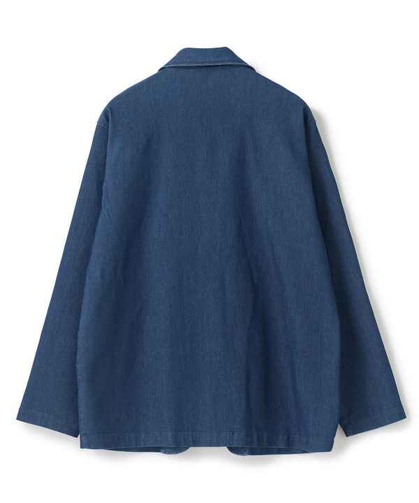 メッシュデニムジャケット〈ストレッチ・軽量・ハンドウォッシャブル・通気性〉 詳細画像 7