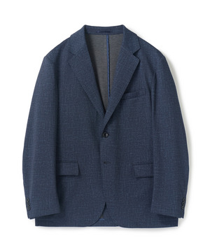 【セットアップ対応】プリントポンチテーラードジャケット＜ストレッチ・ハンドウォッシャブル・接触冷感＞