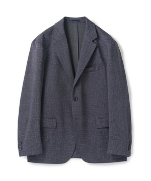 【セットアップ対応】プリントポンチテーラードジャケット＜ストレッチ・ハンドウォッシャブル・接触冷感＞