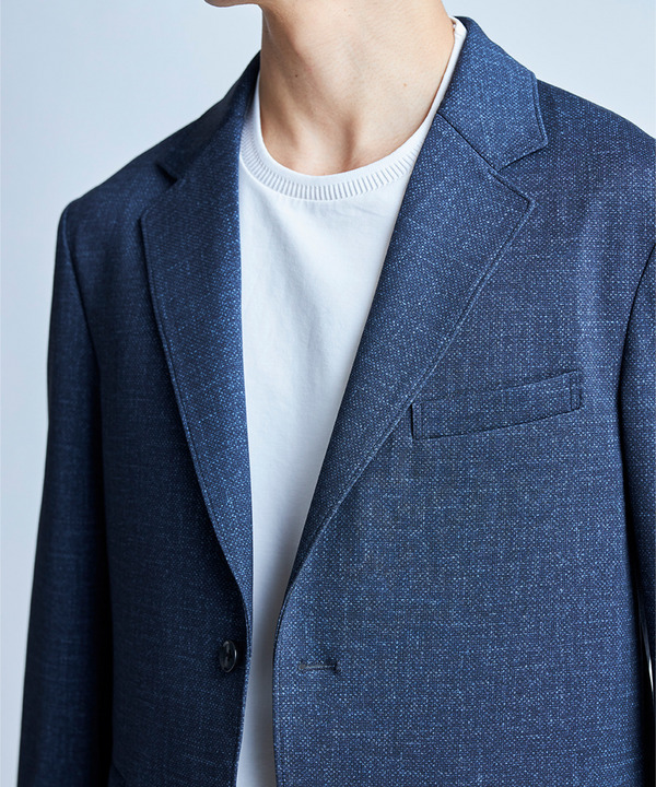 【セットアップ対応】プリントポンチテーラードジャケット＜ストレッチ・ハンドウォッシャブル・接触冷感＞ 詳細画像 12