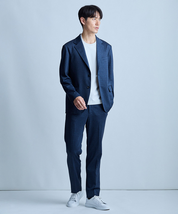 【セットアップ対応】プリントポンチテーラードジャケット＜ストレッチ・ハンドウォッシャブル・接触冷感＞ 詳細画像 13