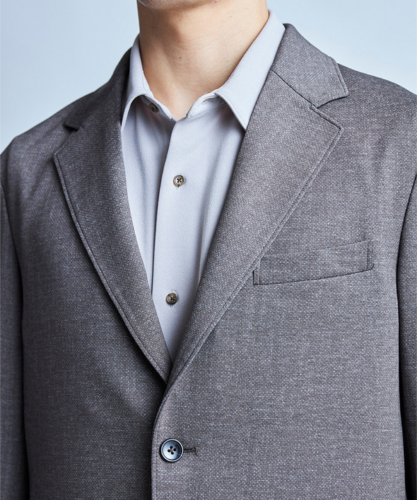 【セットアップ対応】プリントポンチテーラードジャケット＜ストレッチ・ハンドウォッシャブル・接触冷感＞ 詳細画像 2