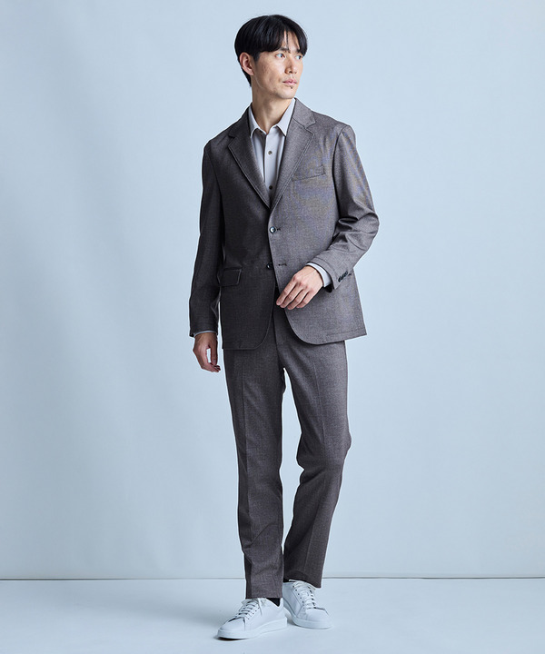 【セットアップ対応】プリントポンチテーラードジャケット＜ストレッチ・ハンドウォッシャブル・接触冷感＞ 詳細画像 3