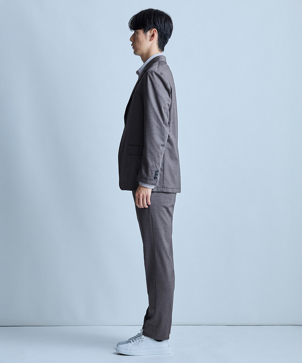 【セットアップ対応】プリントポンチテーラードジャケット＜ストレッチ・ハンドウォッシャブル・接触冷感＞ 詳細画像 4