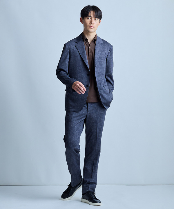 【セットアップ対応】プリントポンチテーラードジャケット＜ストレッチ・ハンドウォッシャブル・接触冷感＞ 詳細画像 8