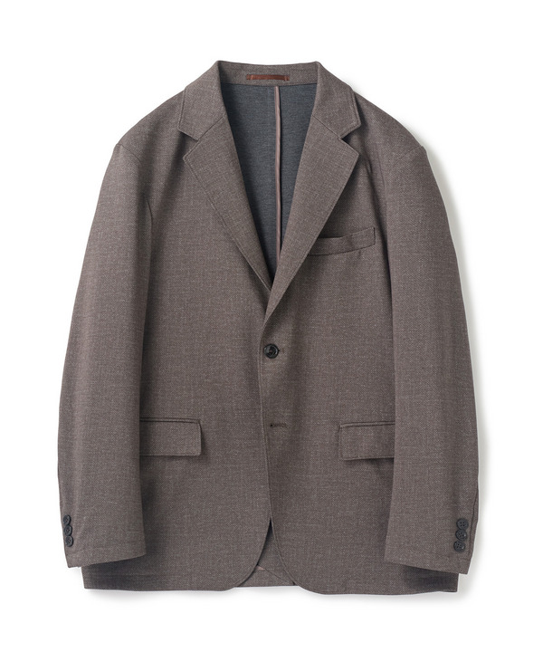 【セットアップ対応】プリントポンチテーラードジャケット＜ストレッチ・ハンドウォッシャブル・接触冷感＞ 詳細画像 ベージュ 1