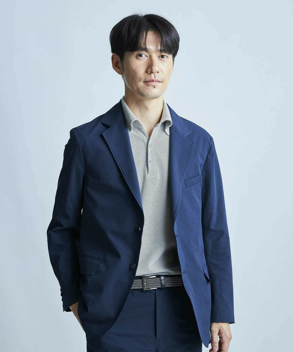 【セットアップ対応】シアサッカーテーラードジャケット 詳細画像 1