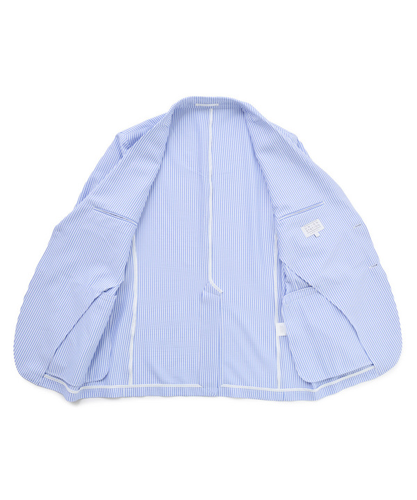 【セットアップ対応】シアサッカーテーラードジャケット 詳細画像 14