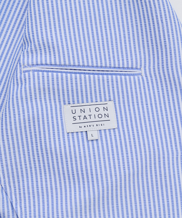 【セットアップ対応】シアサッカーテーラードジャケット 詳細画像 15