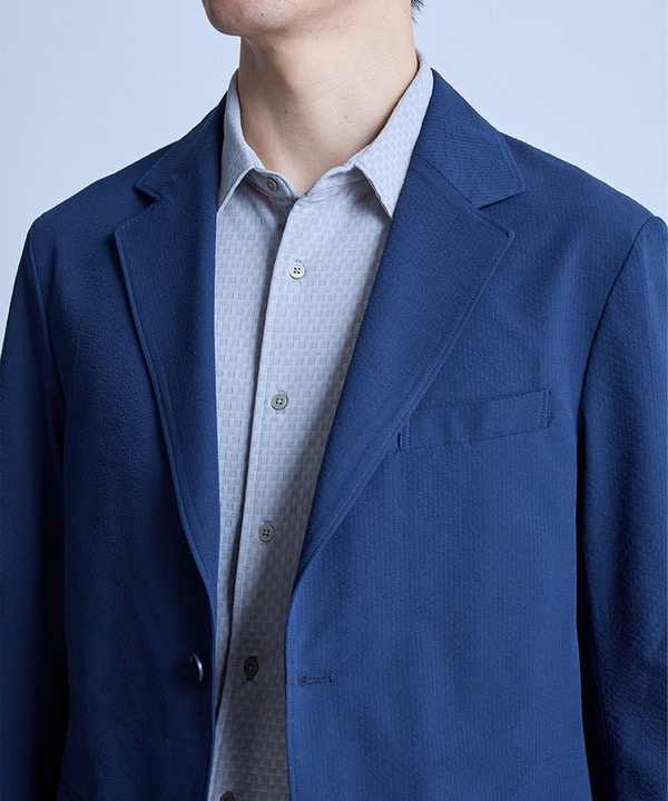 【セットアップ対応】シアサッカーテーラードジャケット 詳細画像 17