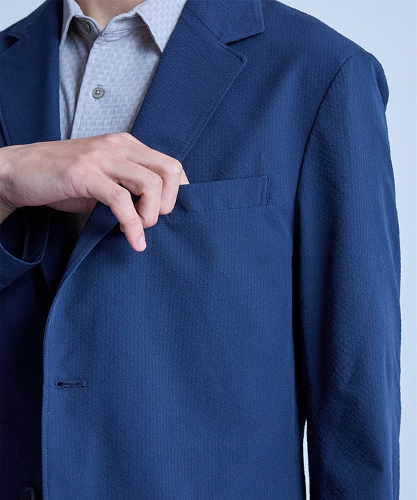 【セットアップ対応】シアサッカーテーラードジャケット 詳細画像 19