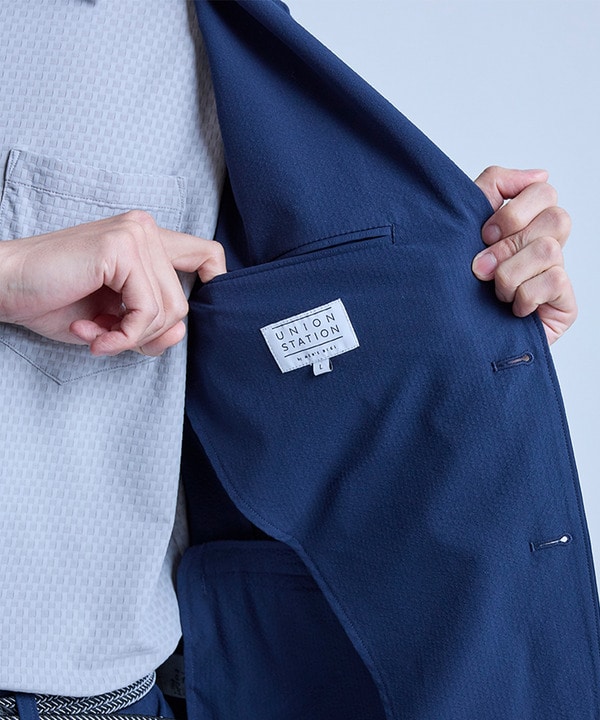 【セットアップ対応】シアサッカーテーラードジャケット 詳細画像 21