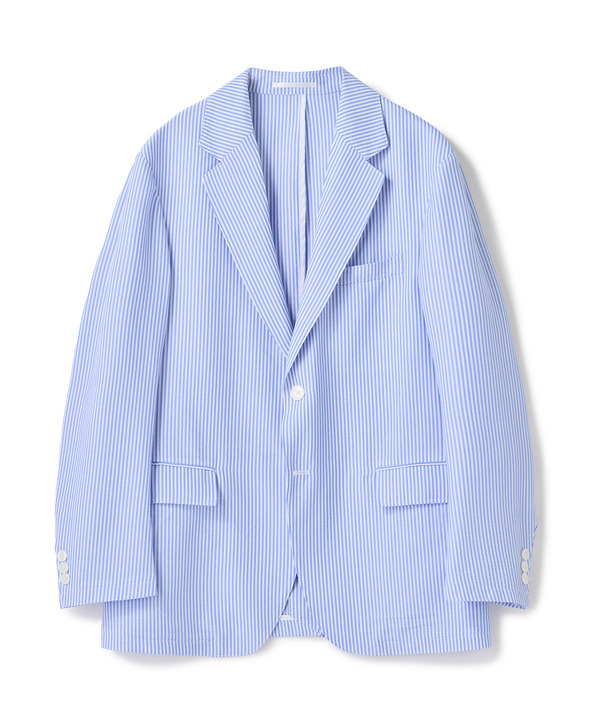 【セットアップ対応】シアサッカーテーラードジャケット 詳細画像 ストライプ 1