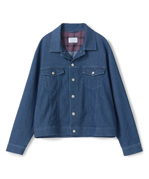 メッシュデニムトラッカージャケット〈ストレッチ・軽量・ハンドウォッシャブル・通気性〉