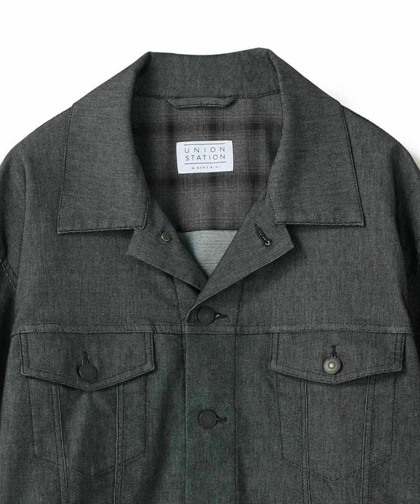 メッシュデニムトラッカージャケット〈ストレッチ・軽量・ハンドウォッシャブル・通気性〉 詳細画像 15