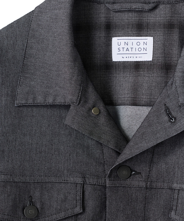 メッシュデニムトラッカージャケット〈ストレッチ・軽量・ハンドウォッシャブル・通気性〉 詳細画像 2