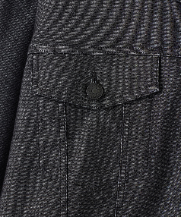 メッシュデニムトラッカージャケット〈ストレッチ・軽量・ハンドウォッシャブル・通気性〉 詳細画像 5