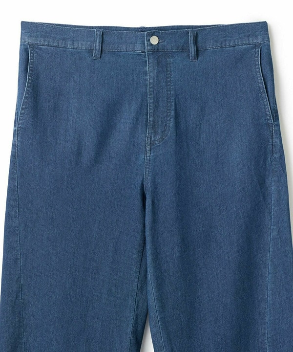 メッシュデニムカーブパンツ〈ストレッチ・軽量・ハンドウォッシャブル・通気性〉 詳細画像 12