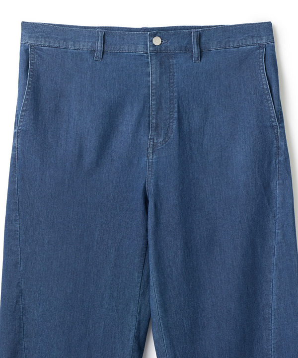 メッシュデニムカーブパンツ〈ストレッチ・軽量・ハンドウォッシャブル・通気性〉 詳細画像 3