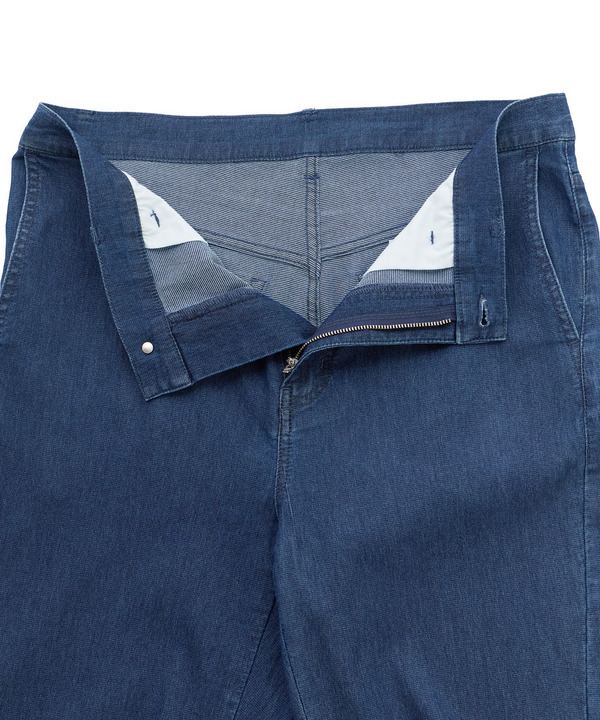 メッシュデニムカーブパンツ〈ストレッチ・軽量・ハンドウォッシャブル・通気性〉 詳細画像 9