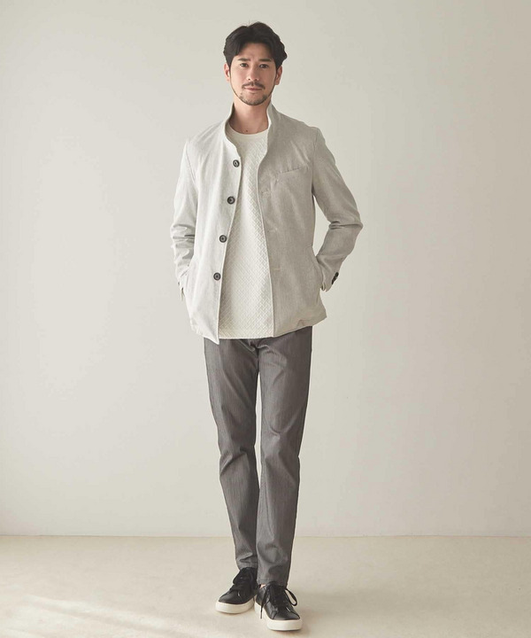 ハイパーストレッチヘリンボンパンツ＜スーパーストレッチ・ハンドウォッシャブル＞ 詳細画像 10