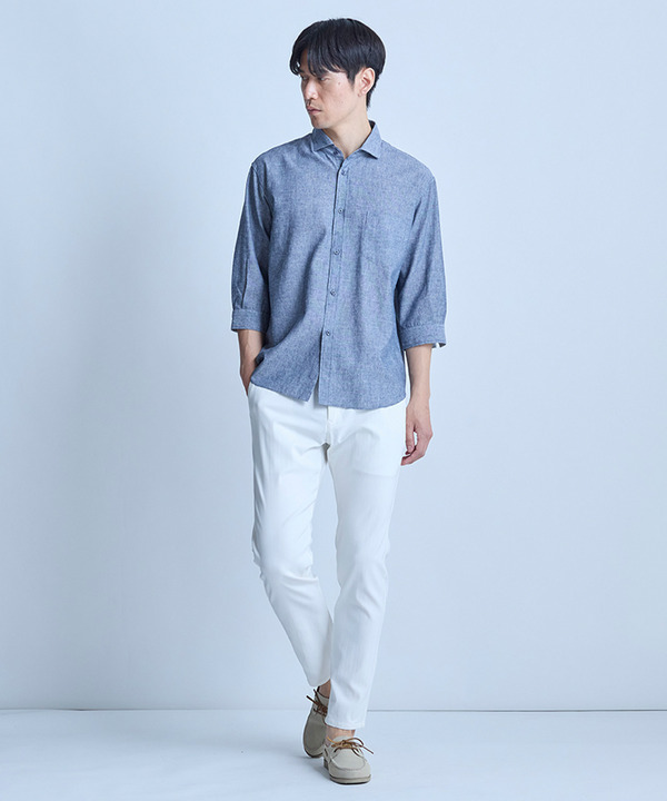 ハイパーストレッチヘリンボンパンツ＜スーパーストレッチ・ハンドウォッシャブル＞ 詳細画像 4