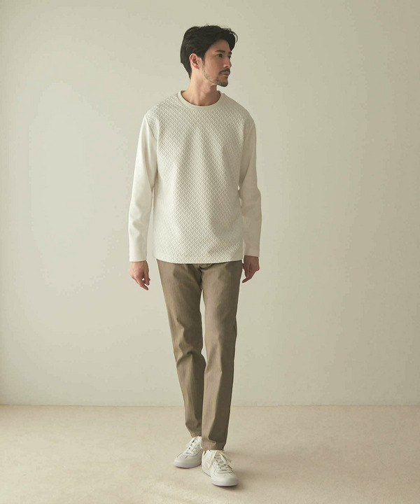 ハイパーストレッチヘリンボンパンツ＜スーパーストレッチ・ハンドウォッシャブル＞ 詳細画像 6