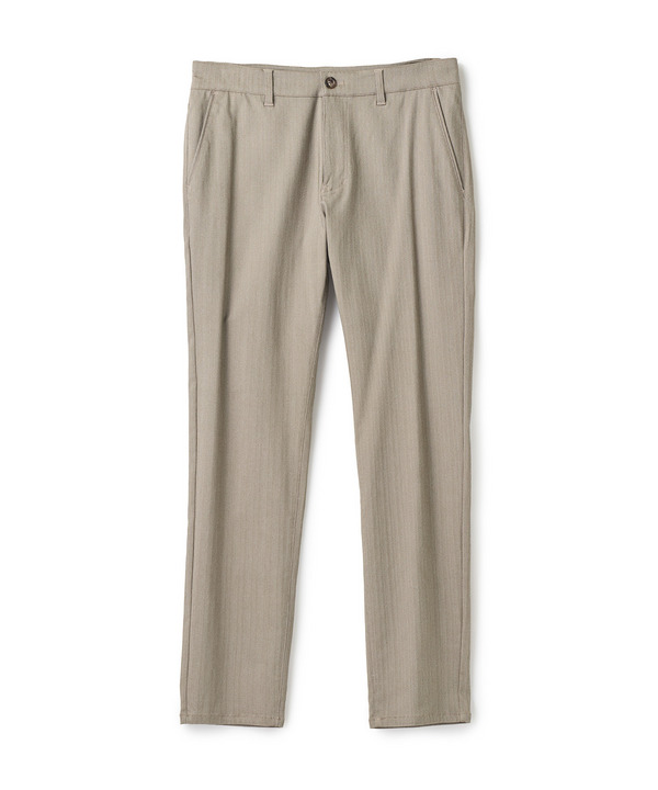 ハイパーストレッチヘリンボンパンツ＜スーパーストレッチ・ハンドウォッシャブル＞ 詳細画像 ベージュ 1