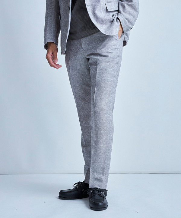 【セットアップ対応】カラミ織りスラックス〈通気性〉 詳細画像 1