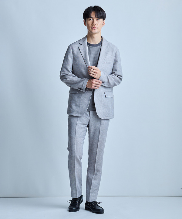 【セットアップ対応】カラミ織りスラックス〈通気性〉 詳細画像 2