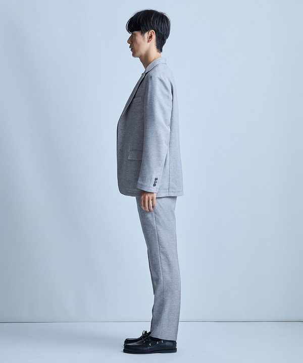 【セットアップ対応】カラミ織りスラックス〈通気性〉 詳細画像 3