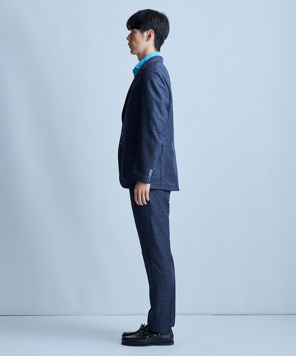 【セットアップ対応】カラミ織りスラックス〈通気性〉 詳細画像 7