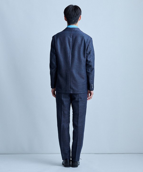 【セットアップ対応】カラミ織りスラックス〈通気性〉 詳細画像 8