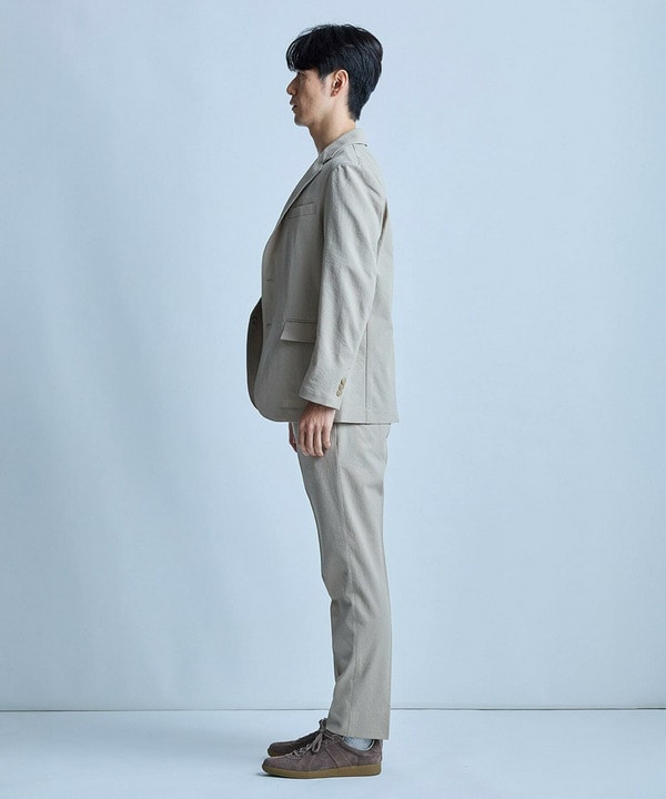 【洗える/ストレッチ】テックチリメンスリムイージースラックス 詳細画像 3