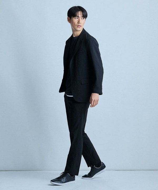 【洗える/ストレッチ】テックチリメンスリムイージースラックス 詳細画像 7