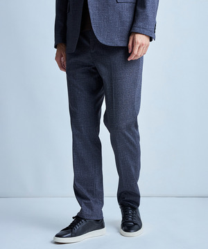 【セットアップ対応】プリントポンチスリムイージースラックス＜ストレッチ・ハンドウォッシャブル・接触冷感＞