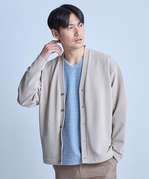 【WEB限定】ストレッチリップルカーディガン＜ストレッチ・マシンウォッシャブル＞