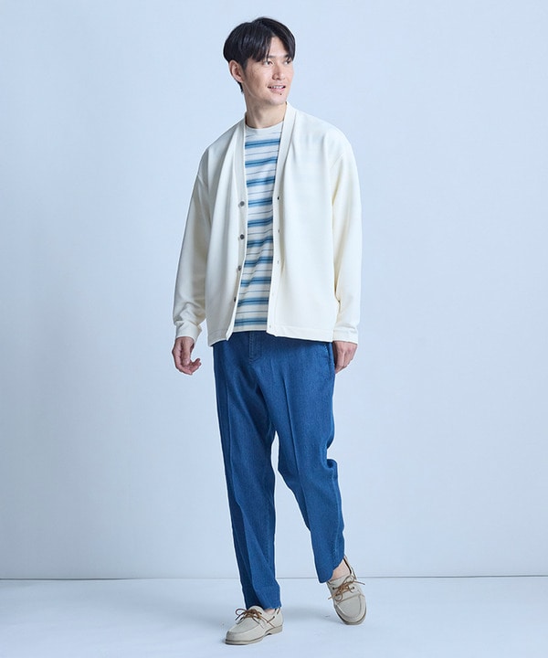 【WEB限定】ストレッチリップルカーディガン＜ストレッチ・マシンウォッシャブル＞ 詳細画像 1