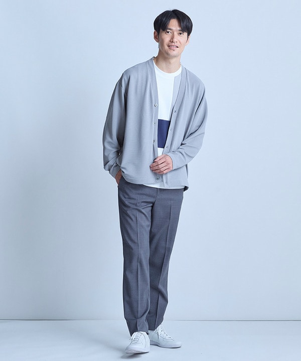 【WEB限定】ストレッチリップルカーディガン＜ストレッチ・マシンウォッシャブル＞ 詳細画像 10